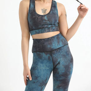 El más barato conjunto de Yoga de alto rendimiento para mujer, 2 uds., a la venta, conjunto de Yoga elástico de compresión cómodo para mujer - Product Image 3