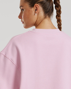 Sweat-shirts oversize en molleton avec logo personnalisé pour femmes, imprimés de lettres teintes unies, sweats à capuche grande taille, col rond uni, hiver, automne - Product Image 4