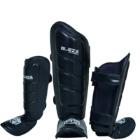 BFW Muay Thai personnalisé nouveau protecteur de coup de pied de jambe en PU adapté à l'entraînement Muay Thai protège-tibia protège-pieds et équipement