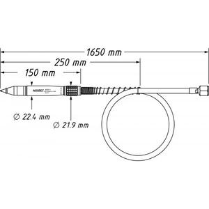 Pluma de Grabado Neumática Hazet - Product Image 2