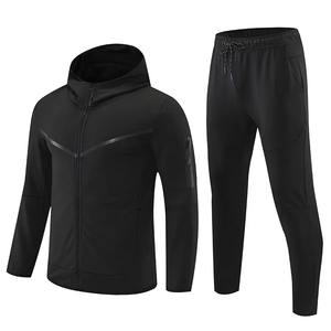 Ensemble de survêtement deux pièces pour homme en molleton technique, vêtements de sport pour la salle de sport, jogging et entraînement, confortable pour les hommes - Product Image 2