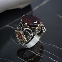 Bague pour homme Azuris de haute qualité en argent sterling 925, style ottoman, pierre naturelle de Turquie, finition noire, bijoux de qualité supérieure, modèle tendance