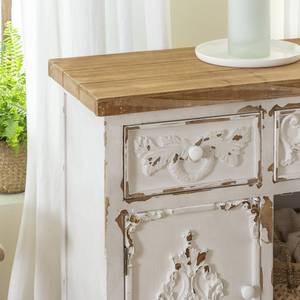 Petit buffet blanc en pin massif brossé Bastille - Product Image 5