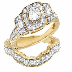 แหวนหมั้นเพชรมอสซาไนต์ทรงเหลี่ยม925เงินสเตอลิงชุดเจ้าสาวชุดเครื่องประดับสำหรับวันครบรอบแต่งงานของผู้หญิง - Product Image 1