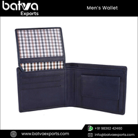 Harga Pabrik Kualitas Tinggi Polos Jenis Pola Mewah dan Bergaya Bi-fold Kulit Asli RFID Memblokir Dompet Pria