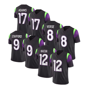 Camiseta Deportiva Nueva para Hombre 2026, Camisetas de Fútbol Americano Personalizadas, Bordadas y Cosidas, Talla Grande para Adultos, Manga Corta - Product Image 1