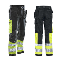Pantalon de travail de sécurité 100% polyester imperméable, thermique, fluorescent, réfléchissant, antistatique, certifié CE, anti-déchirure