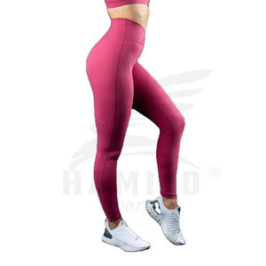 Recién llegado, mallas deportivas personalizadas para mujer, pantalones de entrenamiento elásticos con patrón sólido, mallas de venta en línea - Product Image 1