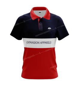 Polo d'été pour hommes grande taille 100% coton col montant Style occidental anti-rétrécissement court tricoté par sublimation impression OEM approvisionnement - Product Image 1