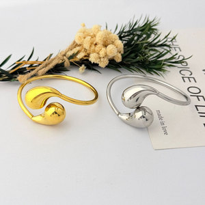 Waterproof Anti Tarnished Stainless Steel Fashion <b>Bracelet</b> & <b>Bangle</b> 14K 18K Gold Plated Tear Drop <b>Bracelet</b> For Women - Product Image 1