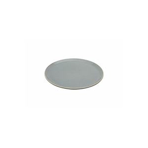 Assiette plate en porcelaine de 24 cm, design minimaliste Seasons, gris foncé - Product Image 1