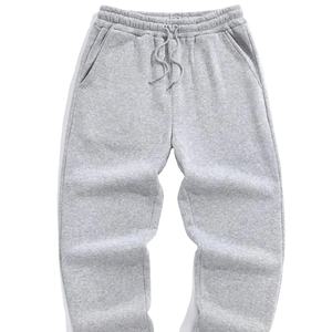 Pantalons de survêtement pour hommes avec cordon de serrage à la taille, pantalons de survêtement à taille élastique unie, fabricant de pantalons de survêtement en molleton, pantalons de survêtement pour hommes, pantalons de survêtement pour hommes d'automne - Product Image 1