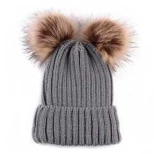 Gorro de punto suave para bebés y niños, con pompón, moderno, acrílico, holgado, 100% personalizado con logotipo bordado. - Product Image 2