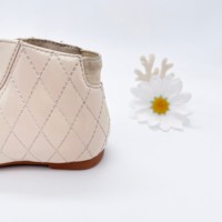 Sepatu Ankle Wanita Baru, Model Fashionable, Motif Kotak-kotak, Empat Musim, Ritsleting, Bernapas, Anti-Selip, Bagian Atas Kulit Asli, EVA