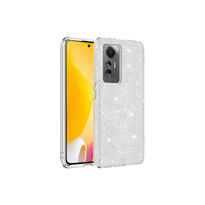 Funda de Silicona Brillante Netzy SAFA para Xiaomi Mi 12 Lite, Cubierta Protectora Trasera Plateada Premium para Mi 10s, Poco F3, Mi A3 - Product Image 1
