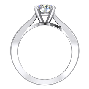 Bague Classique Élégante pour Femme en Or Jaune et Blanc 9K avec Diamant de Laboratoire de 1,02 Carats, Clarté VS, Couleur EF, Taille Brillant, Certifié IGI - Product Image 3