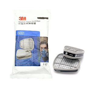 3M 6001 NIOSH ตลับไอน้ำอินทรีย์ที่ได้รับการรับรองสำหรับการทำความสะอาดภาพวาดการจ่ายสารเคมีผนึกการป้องกัน - Product Image 1