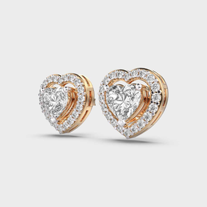 Romantic 925 <b>Silver</b> <b>Heart</b> Cut Halo Moissanite <b>Stud</b> <b>Earrings</b> Anniversary Engagement Wedding Party Birthdays Gift Unisex Luxury - Product Image 3