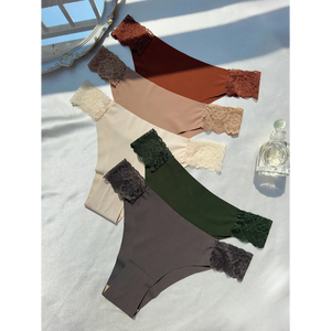 กางเกงชั้นในผ้าฝ้ายออร์แกนิคระบายอากาศสำหรับผู้หญิงคุณภาพจากโรงงานผลิตจากผ้าคอตตอนออร์แกนิคเอวกลางสุดเซ็กซี่กางเกงในสตรี - Product Image 4