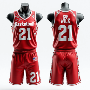 Uniformes de basket-ball personnalisés de haute qualité RTS sublimés vêtements de sport pour hommes chemises et shorts de basket-ball respirants à séchage rapide - Product Image 4