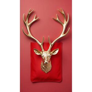 Ciervo ciervo de lujo, artículos de decoración de pared, artesanías, escultura de Reno dorado, decoración de pared, adornos, Navidad, boda, decoración del hogar - Product Image 2