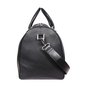 Bolsa de Viaje Deportiva de Cuero Genuino Negro, Casual, de Lujo, con Cierre, Unisex, Grande, para Fin de Semana, Gimnasio, Motocicleta, Ligera - Product Image 5