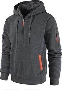 High Quality Winter Organic Cotton Fleece Pullover Hoodie Streetwear Heavyweight <b>screen</b> Printing with Custom Logo and Colors - Product Image 2