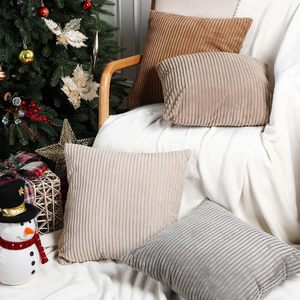 Corduroy <b>Throw</b> Pillow Soft & Decorative Cushion Covers, Machine Washable Couch, Bedroom & Living Room, Bright RedNo Latex - Product Image 5