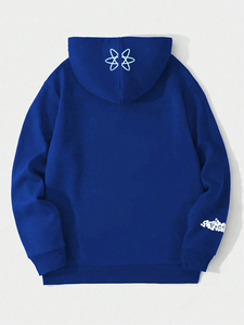 Sweats à capuche thermiques de haute qualité pour hommes prix usine impression Simple col rond sweat automne hiver ODM approvisionnement tissu polaire - Product Image 3