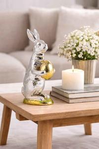 Sofisticada Escultura Decorativa de Aluminio Hecha en India, Diseño Artístico para Interiores, Adorno de Mesa, Diseño Moderno para Sala de Estar - Product Image 2