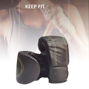 Guantes de boxeo de cuero de vaca genuino artes marciales nueva moda PU cuero gimnasio ganar guantes de boxeo para entrenamiento - Product Image 2