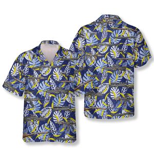 Estilo de vacaciones para hombre Camisas hawaianas verano Casual manga corta moda impresa playa Resort ropa vacaciones desgaste al por mayor - Product Image 4