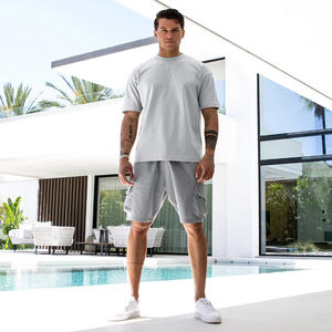 Nouveau T-Shirt de luxe pour hommes personnalisé 100% coton vente en gros surdimensionné col uni longue longueur haute couture numérique écologique rapide - Product Image 2