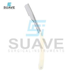 Venta al por mayor de maquinilla de afeitar plegable de borde recto con logotipo personalizado SUAVE instrumentos quirúrgicos maquinillas de afeitar - Product Image 2