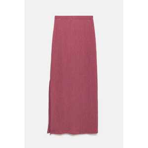 Falda Casual de Satén con Algodón Texturizado y Spandex, Cintura Imperio Natural, Estampado Maxi con Logotipo, Ideal para Fiestas, Verano, No Tejida - Product Image 6