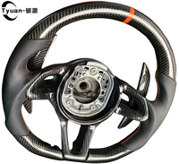 Volant sport à 3 branches en cuir et fibre de carbone avec LED, couleur personnalisable, pour McLaren 720S 570S 600LT 540C (2017-2021)