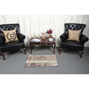 พรมตุรกีวินเทจ1.8x3.1ft สีเบจคลาสสิกพื้นที่ขนาดใหญ่ผ้าขนสัตว์ด้านหลังรูปแบบนามธรรมสี่เหลี่ยมลายห้องโถงพรมสำหรับห้อง - Product Image 3