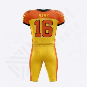 Tenue de football américain en gros, maillot de football de qualité supérieure, pantalon, version fan, vêtements de sport, séchage rapide, tenue d'équipe performante - Product Image 2