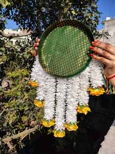 Sehra haldi/mehendi, ชุดอุปกรณ์ตกแต่งงานแต่งงานงานแต่งงานพิธี pooja rasam pithi nikahtel baan เจ้าสาว - Product Image 3