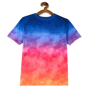 T-shirts Tie-Dye pour hommes personnalisés OEM Respirant Décontracté Surdimensionné Lavage à l'acide Vente en gros T-shirts Tie-Dye respirants de haute qualité - Product Image 5