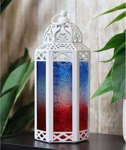 Wholesale Metal Hanging <b>Moroccan</b> <b>Lantern</b> With Glass Panels Premium Quality Festival Decor <b>Lantern</b>. - Product Image 2