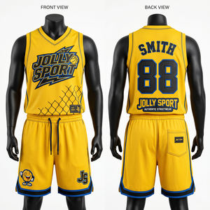 Conjunto de camiseta y pantalones cortos de baloncesto de poliéster transpirable de malla azul claro personalizado de 180 GSM, sublimado, para hombre - Product Image 2