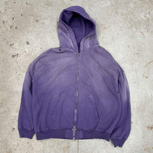 Nouveau logo personnalisé Vintage en détresse lavé à l'acide sweat à capuche ample pour hommes Streetwear sweats à capuche à ourlet brut vierge - Product Image 3