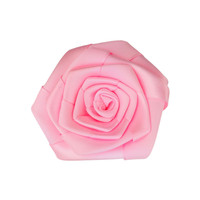 Aksesoris Dekorasi Kotak Permen Pernikahan, Corsage, Jepit Rambut Bunga Poliester Mawar Pita Satin 6cm