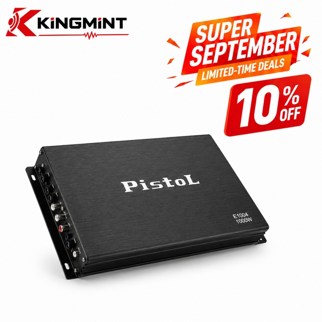 Wholesale Full Range Car Audio Amplifier 100Wx4 RMS 1000W Peak 90dB Class AB 4 Channel in Stock for Vehicle Audio System