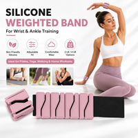 Ensemble de poids réglables en silicone et fer pour poignets et chevilles, bracelet de sport portable pour yoga, pilates et gym, écologique