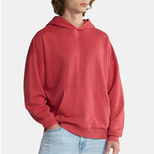 เสื้อฮู้ดดี้คุณภาพสูงสำหรับผู้ชาย ผ้าฝ้าย 100% ปักลาย เสื้อสเวตเชิ้ตผู้ชาย ทรงหลวม ไหล่ตก ไซส์ใหญ่ - Product Image 4