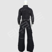 OEM Ensemble Denim pour Femmes Grande Taille Coupe Droite Détresse Léger Mid Streetwear Jeans Baggy Cargo de Haute Qualité Jambe Large Lavée