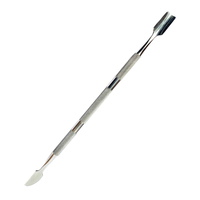 Pousse-cuticules double extrémité en acier inoxydable de haute qualité avec finition hautement polie, outil de manucure professionnel réutilisable