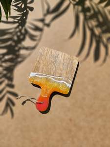 Handmade Wood and Resin Stone <b>Coasters</b> Elegant <b>Drink</b> <b>Coaster</b> Set for Home, Office, Coffee Tables, and Modern Tabletop Decor - Product Image 5